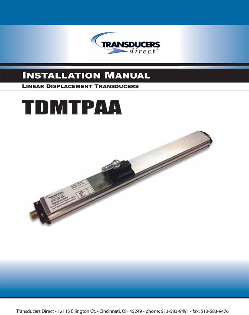TDMTPAA Installation Manual - page 1