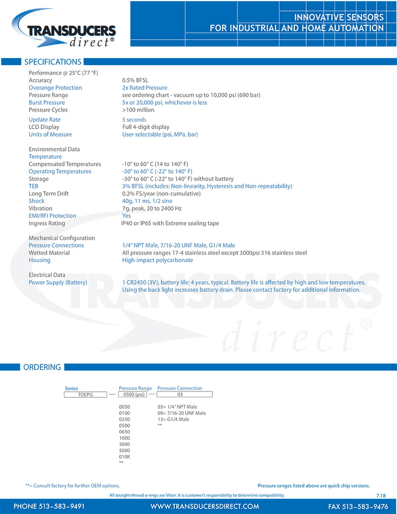 TDEPG Datasheet - page 2